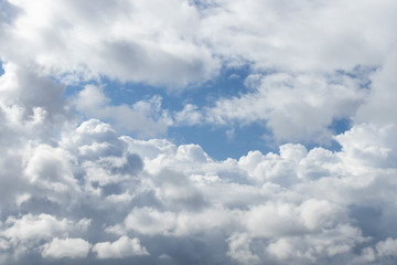 Partly cloudy sky at midday