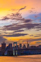 Tokyo Tower Rainbow bridge Japan