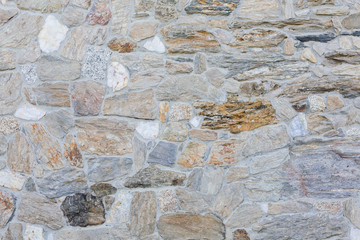 Granite stone wall of a house