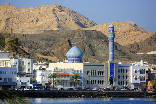 Mutrah Corniche and harbour Muscat