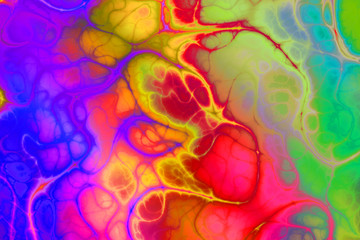 dramatic marbled design in spectrum color