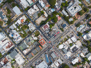 Santo Domingo cityscape by drone