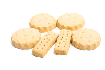 butter cookies isolated