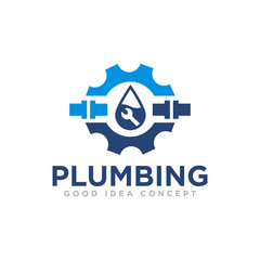 Plumbing Logo Icon Design Vector