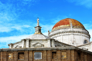 Cadiz Cathedral capital Andalusia Spain. Europe. November 27, 2019
