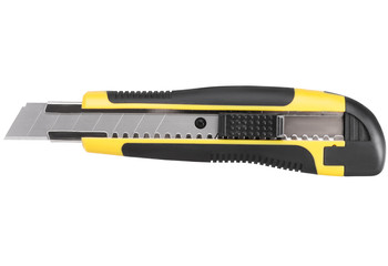 Stationery knife with a blade isolated on a white background
