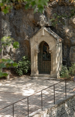  Statinon 12 Jesus dies on the cross. Stations of the Crucifixion Way at the sanctuary of Rocamadour. France