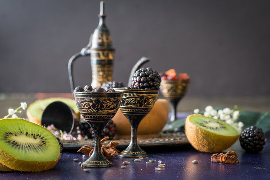 Still Life with Fruit and Berries