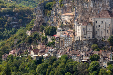 Pilgrimage town of Rocamadour, Episcopal city and sanctuary of the Blessed Virgin Mary, Lot, Midi-Pyrenees, France