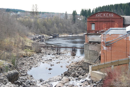 Lyaskelya hydroelectric power station. Lyaskelya HPP Located on the Yanisyoki River, near the village. Lyaskelya, Pitkyaranta district, Republic of Karelia, Russia