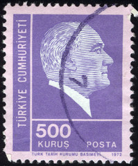 Postage stamps of the Republic of Turkey is offset printing Postal Telegraph and Telephone...