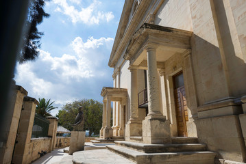 Naklejka premium Malta / Malta 03.09.2015. Upper Barracca Gardens, inside the bastion of Saint Peter and Paul, in Valletta, Malta