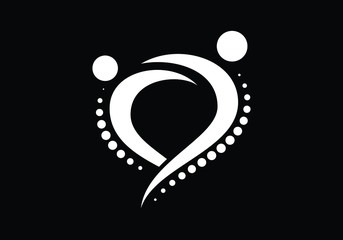 Creative Medical Chiropractic Concept Logo Design Template