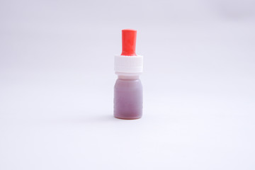 the bottle containing the vaccine