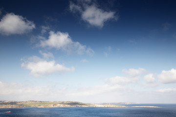 Obraz premium seascape of the small european island of malta