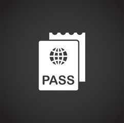 Travel erelated icon on background for graphic and web design. Creative illustration concept symbol for web or mobile app