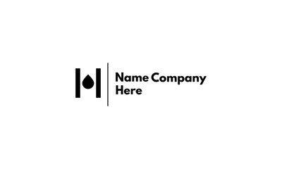 Vector logo on which an abstract image of a drop.