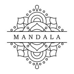 mandala vector logo icon illustration