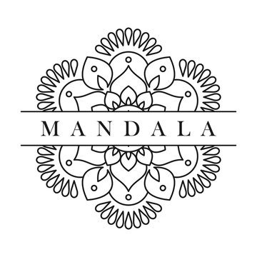mandala vector logo icon illustration