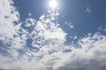 blue sky with clouds