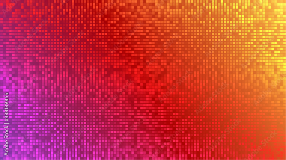 Poster Abstract background with modern colorful vector mosaic design. Colorful gradient mosaic backdrop. Modern geometric texture. Abstract digital technology design. Beautiful vector pattern.