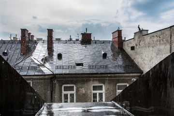 Dachy podczas ulewy © arnoldes