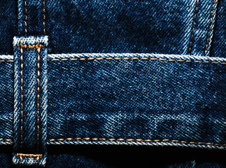 tight denim blue fabric close-up. background