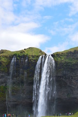 Obraz premium Seljalandsfoss in Iceland from the front