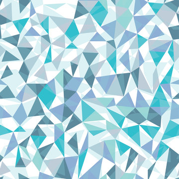 Geometric triangles in icy blue tones. Great for textiles, stationary, wrapping paper, products or backgrounds.