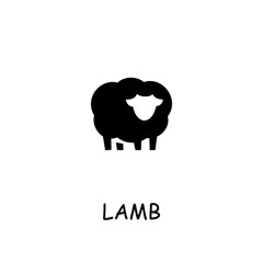 Lamb flat vector icon