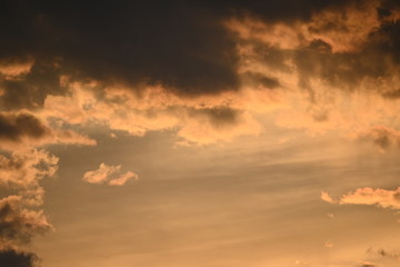 Wolken, Sky, Cloud, rot, Abendrot, Morgenrot