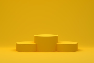 3d rendering,Podium minimal abstract background for cosmetic product presentation, Abstract geometric shape