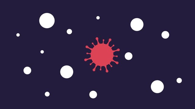 COVID-19  Stay at home and be safe concept video. Pandemic Story Animation