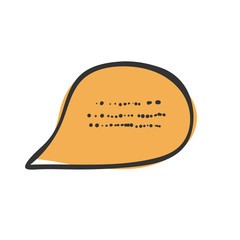 WebChat icon. Dialog text on white background