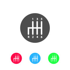 Obraz premium Manual Transmission icon flat