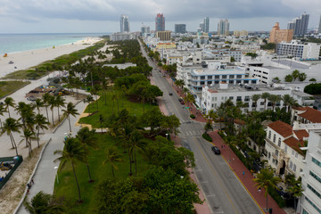 Miami Beach shut down Coronavirus Covid 19 pandemic state at home order by government