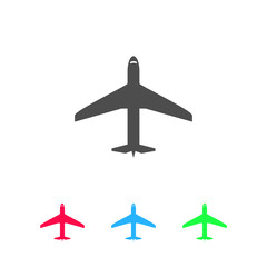 Airplane icon flat