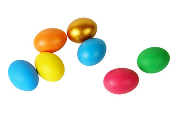 Bunch of colorful Easter eggs