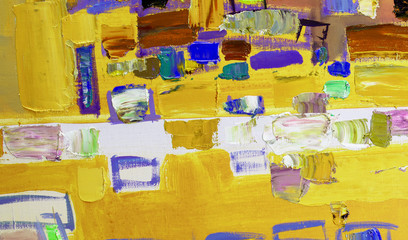 oil painting fragment, abstract illustration