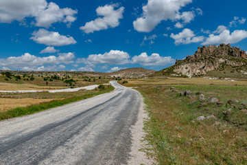 Afyonkarahisar - Turkey. Steppe and Village Roads.