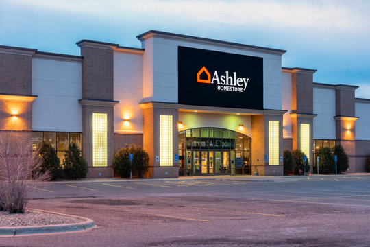 Ashley Homestore Retail Exterior and Trademark Logo