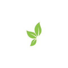 Green garden green leaf Logo Template