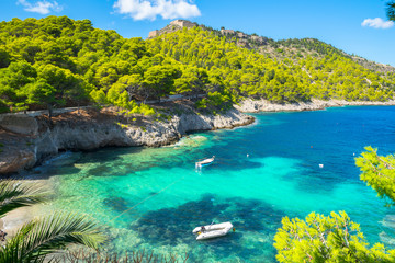 Beautiful view of Assos Village - Kefalonia, Ionian Islands - Greece