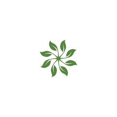 Green garden green leaf Logo Template