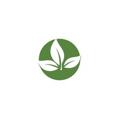 Green garden green leaf Logo Template