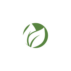 Green garden green leaf Logo Template