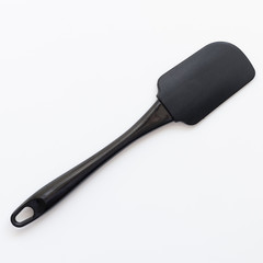 Kitchen Silicone Spatula on white background. Spatula Kitchen Utensil for Cooking, Baking and Mixing
