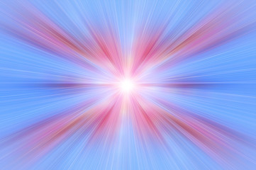 Obraz premium Abstract image of blue and pink. Spring. Fantasy blurring color background. Blurred light. Variety of color. Background for motivational text. Abstract image of traffic.