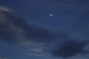 View of the sky at dusk