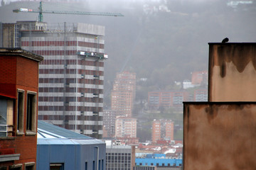 Urbanscape in a neighborhood of Bilbao